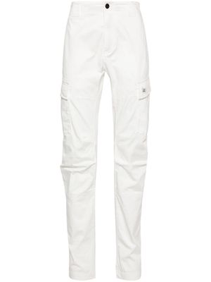 C.P. Company tapered-leg cotton cargo trousers - White