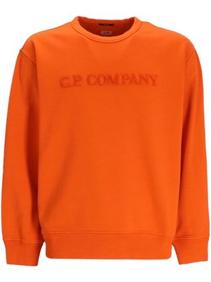 C.P. Company terrycloth-logo cotton sweatshirt - Orange