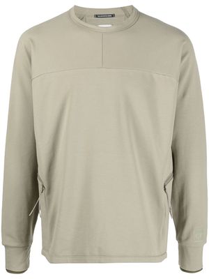C.P. Company zip-detail jersey sweatshirt - Green