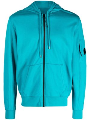 C.P. Company zip-up cotton hoodie - Blue