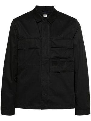 C.P. Company zip-up cotton shirt jacket - Black