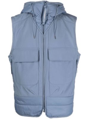 C.P. Company zip-up hooded gilet - Blue