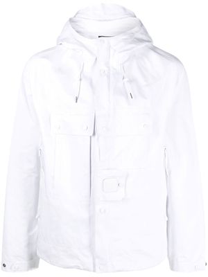 C.P. Company zip-up hooded jacket - White