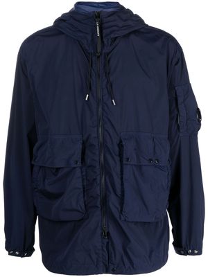 C.P. Company zip-up hooded rain jacket - Blue
