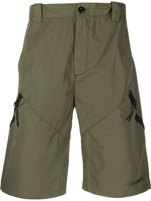 C.P. Company zipped cotton shorts - Green