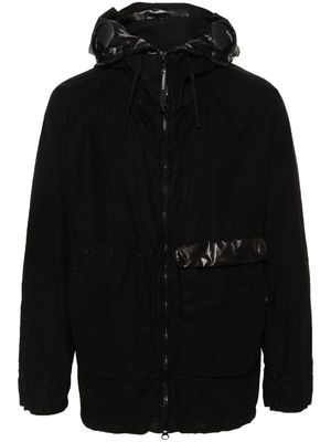 C.P. Company Zipped Goggle-detail hoodie jacket - Black