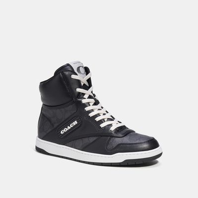 C202 High Top Sneaker In Signature Canvas