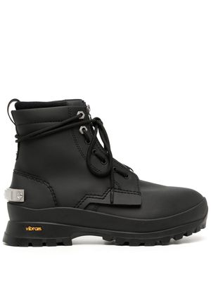 C2h4 Boson leather ankle boots - Black