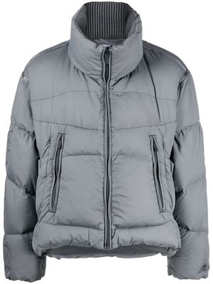 C2h4 high-neck padded jacket - Grey