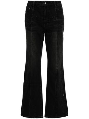 C2h4 mid-rise flared jeans - Black