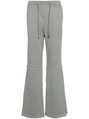 C2h4 panelled-design cotton trousers - GRANITE GRAY