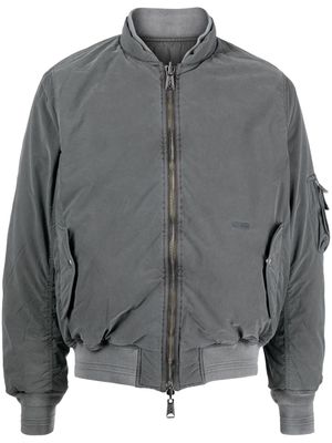 C2h4 reversible zipped bomber jacket - Grey