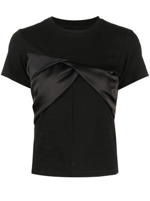 C2h4 round-neck short-sleeve T-shirt - Black