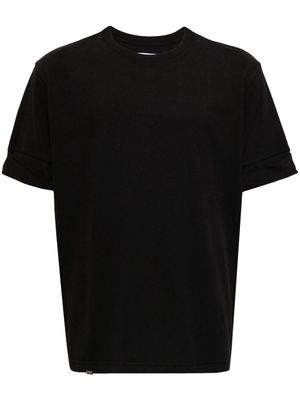 C2h4 short-sleeve cotton T-shirt - Black