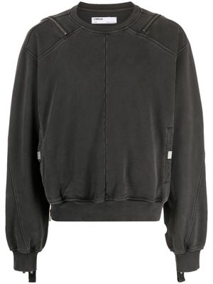 C2h4 zip-detailed sweatshirt - Grey