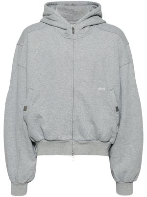 C2h4 zip-up cotton hoodie - Grey