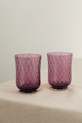 Cabana - Balloton Set Of Two Water Glasses - Pink