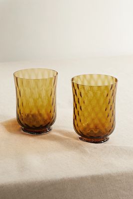 Cabana - Balloton Set Of Two Water Glasses - Yellow