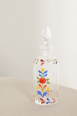 Cabana - Painted Glass Bottle - White