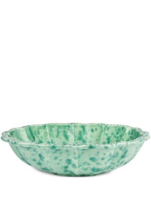 Cabana Speckled ceramic serving bowl - Green