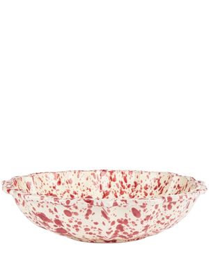 Cabana Speckled serving bowl - Red