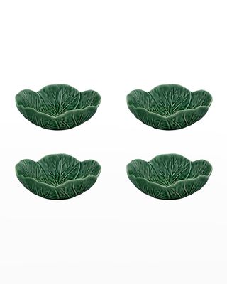 Cabbage 13 oz. Bowls, Green - Set of 4