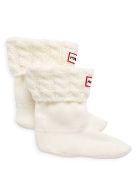 Cable Knit Fleece Boot Socks