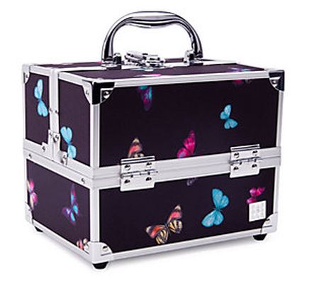 Caboodles Social Butterfly Adored Train Case Or ganizer