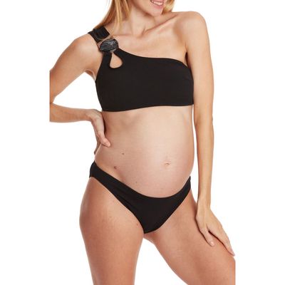 Cache Coeur Bayside Two-Piece Maternity Swimsuit in Black 