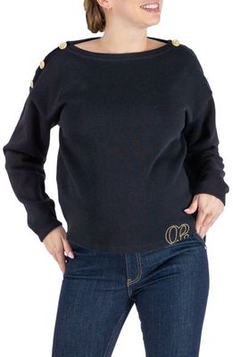 Cache Coeur Molene Cotton Maternity Sweater in Black