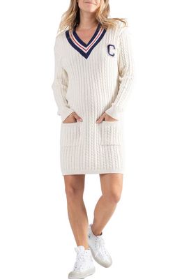 Cache Coeur Nautical Maternity/Nursing Sweater Dress in Ivory