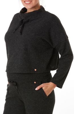 Cache Coeur Sweet Home Crop Maternity Sweater in Black