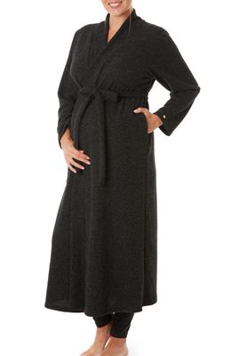 Cache Coeur Sweet Home Maternity Robe in Black