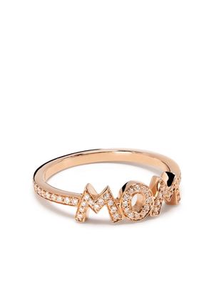 CADA 18kt rose gold Wow Mom diamond ring - Pink