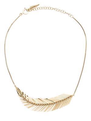 Cadar 18kt yellow gold Feather necklace