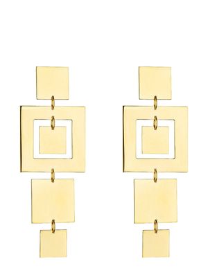 Cadar 18kt yellow gold Foundation drop earrings