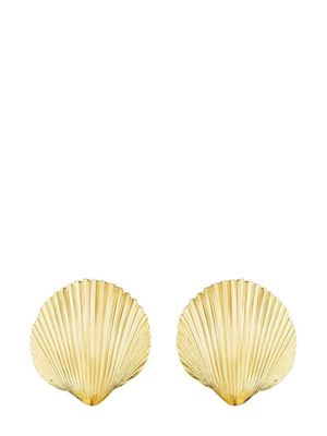 Cadar 18kt yellow gold Shell stud earrings