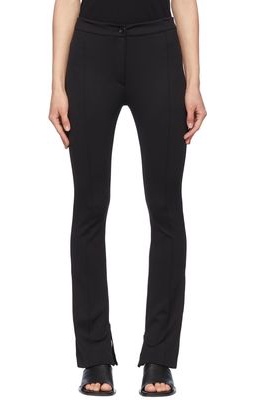 CAES Black Recycled Nylon Trousers