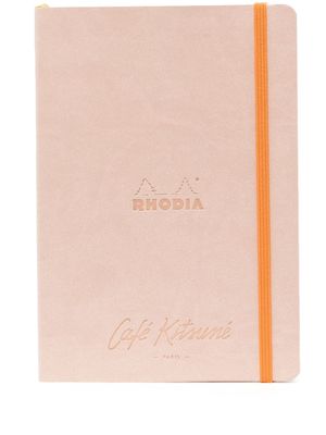 CAFÉ KITSUNÉ x Rhodia debossed-logo notebook - Neutrals