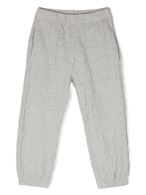 Caffe' D'orzo crinkled cotton-blend trousers - Grey