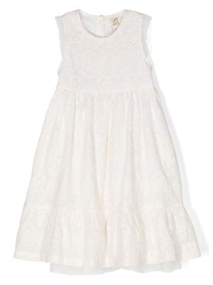 Caffe' D'orzo embroidered sleeveless dress - Neutrals