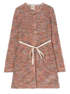 Caffe' D'orzo open-knit cardigan - Pink