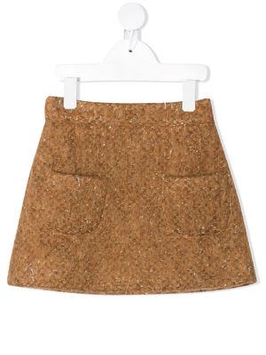 Caffe' D'orzo Pasqua mini skirt - Brown