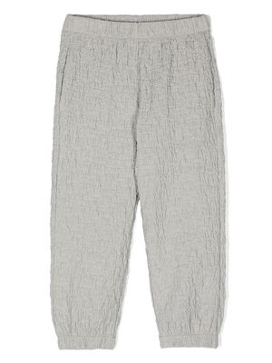Caffe' D'orzo shirred-effect trousers - Grey