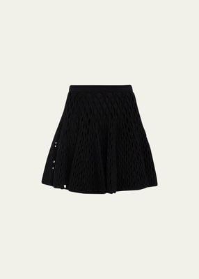 Cage Laser-Cut Mini Skirt