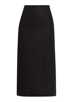Cala Linen Midi-Skirt
