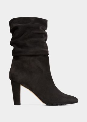 Calasso Suede Slouchy Mid Booties