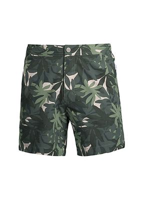 Calder 6E Leaf Print Shorts