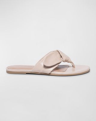 Calfskin Thong Slide Sandals