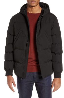 Calibrate Hooded Puffer Jacket in Black